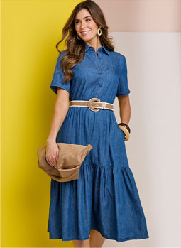Denim Dress - LS666